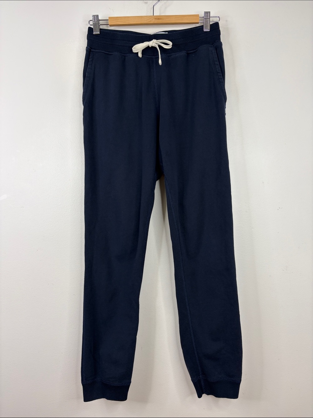 Reigning Champ Joggers Mens Small Navy Blue Cotton Terry Sweatpants Athletic